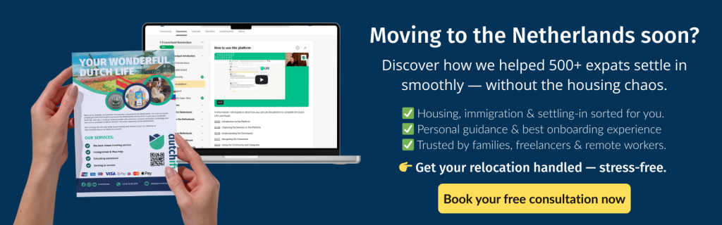 Dutchify banner: expat relocation service Netherlands - housing & immigration help